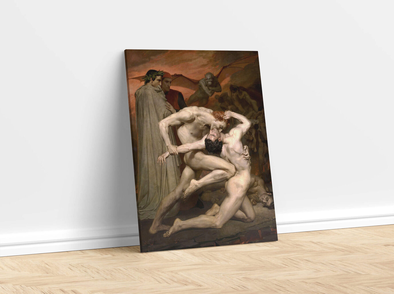 Reprodukcija Dante un Vergilijs (Viljams Ādolfs Bugro), 40x60 cm cena un informācija | Gleznas | 220.lv