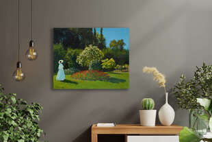 Репродукция Дама в саду (Клод Моне), 100x70 см. цена и информация | Картины | 220.lv