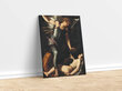 Reprodukcija Dievišķais Erots uzveic Zemes Erotu (Džovanni Baljone), 100x70 cm cena un informācija | Gleznas | 220.lv