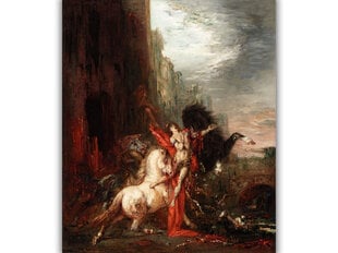Reprodukcija Diomēds, kuru ēd viņa zirgi 80x65 cm cena un informācija | Gleznas | 220.lv