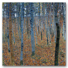 Reprodukcija Dižskābaržu birzs I (Gustavs Klimts), 100x100 cm цена и информация | Картины | 220.lv