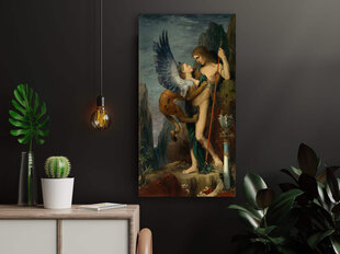 Reprodukcija Edips un Sfinksa (Gustavs Moro), 100x50 cm cena un informācija | Gleznas | 220.lv