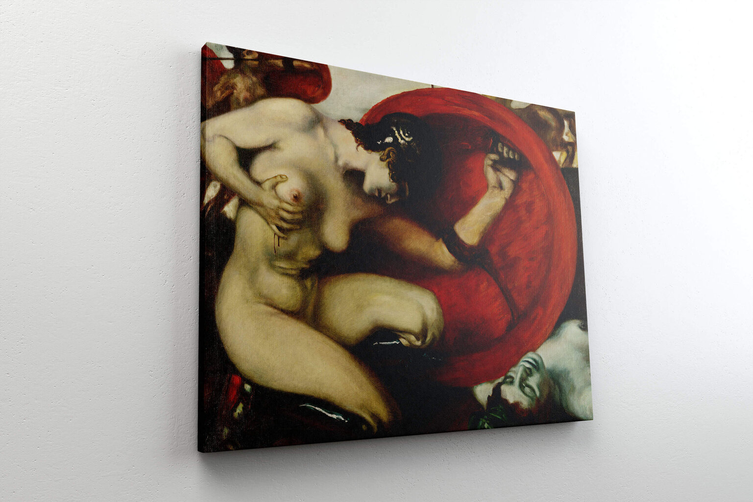 Reprodukcija Ievainotā Amazone (Francis fon Štuks), 100x80 cm cena un informācija | Gleznas | 220.lv