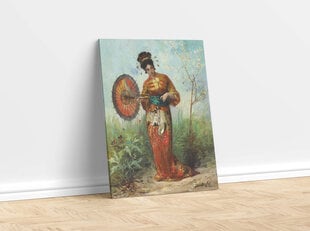 Reprodukcija Japāniete ar lietussargu (Pjērs Marī Beils), 40x60 cm cena un informācija | Gleznas | 220.lv