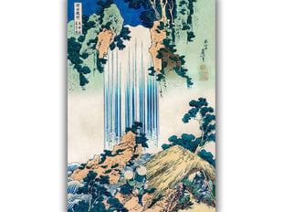 Reprodukcija Joro ūdenskritums Mino provincē (Kacušika Hokusai), 100x70 cm cena un informācija | Gleznas | 220.lv