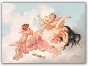 Reprodukcija Juteklisks kailas natūras portrets, Mīlestības atmoda (1894), 100x70 cm cena un informācija | Gleznas | 220.lv