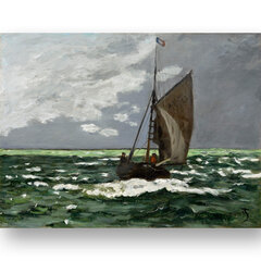 Репродукция Морской пейзаж, буря (Клод Моне), 100x70 см. цена и информация | Картины | 220.lv