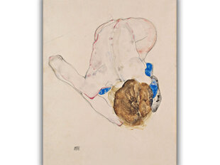 Reprodukcija Kailā zilajās zeķēs (Egons Šīle), 60x50 cm cena un informācija | Gleznas | 220.lv