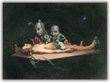 Reprodukcija Kails vīrietis, kurš guļ uz galda, 30x40 cm цена и информация | Gleznas | 220.lv