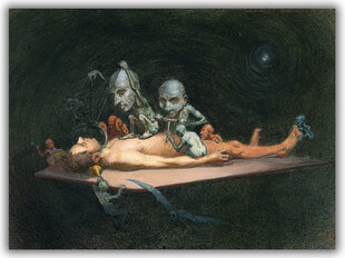 Reprodukcija Kails vīrietis, kurš guļ uz galda, 40x60 cm cena un informācija | Gleznas | 220.lv