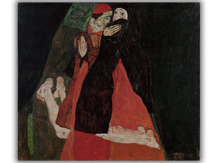 Репродукция Кардинал и Монахиня (Эгон Шиле), 80x80 см цена и информация | Картины | 220.lv