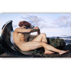 Reprodukcija Kritušais eņģelis (Aleksandrs Kabanels), 100x70 cm cena un informācija | Gleznas | 220.lv