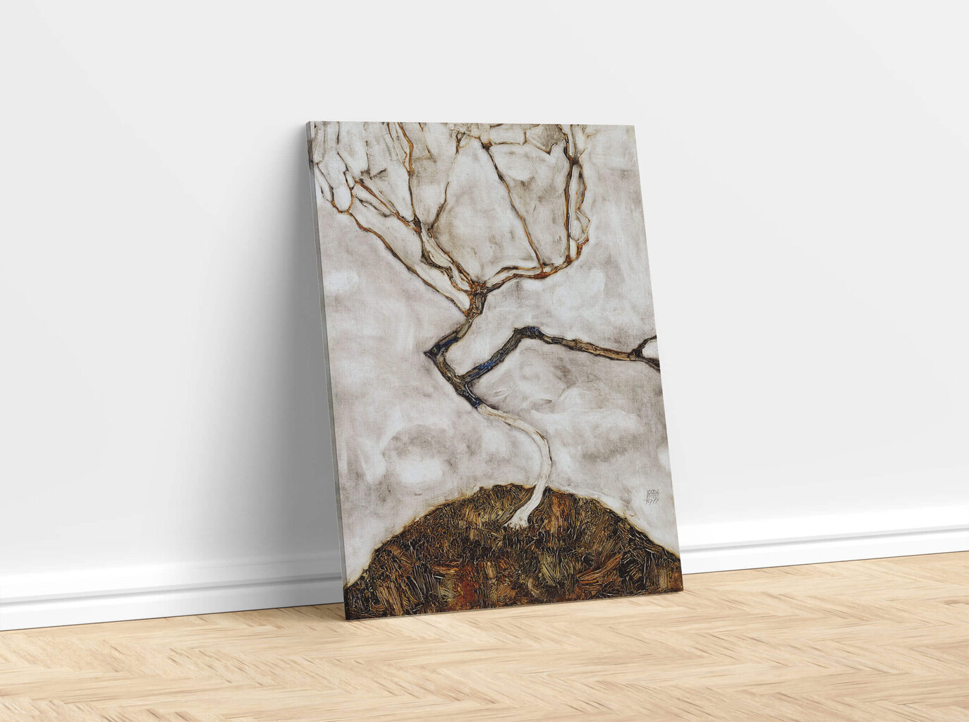 Reprodukcija Mazais koks vēlā rudenī (Egons Šīle), 100x80 cm cena un informācija | Gleznas | 220.lv