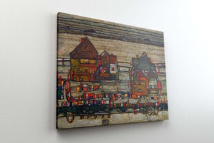 Репродукция Дома с прачечной (Пригород II) (Эгон Шиле), 100x80 см цена и информация | Картины | 220.lv