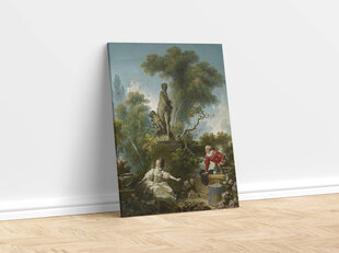 Reprodukcija Mīlestības attīstība; Tikšanās (Žans Onorē Fragonārs), 80x65 cm cena un informācija | Gleznas | 220.lv