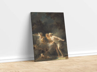 Reprodukcija Mīlestības strūklaka (Žans Onorē Fragonārs), 100x80 cm cena un informācija | Gleznas | 220.lv