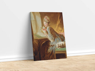 Reprodukcija Mīlestības vēstule (Žans Onorē Fragonārs), 100x80 cm cena un informācija | Gleznas | 220.lv
