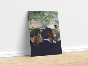 Reprodukcija Muzikanti orķestrī, Edgars Degā, 100x80 cm cena un informācija | Gleznas | 220.lv