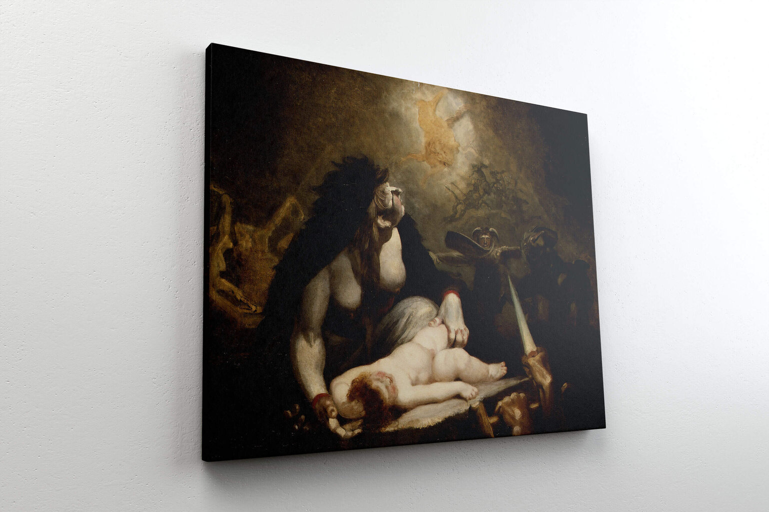 Reprodukcija Nakts ragana viesojas pie Lapzemes raganām (Henrihs Fuzeli), 80x65 cm cena un informācija | Gleznas | 220.lv