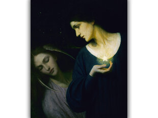 Репродукция Ночь и ее дочь Сон (Мэри Л. Макомбер), 40x35 см цена и информация | Картины | 220.lv