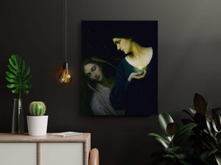 Reprodukcija Nakts un viņas meita Miegs (Mērija L. Makombera), 60x50 cm cena un informācija | Gleznas | 220.lv