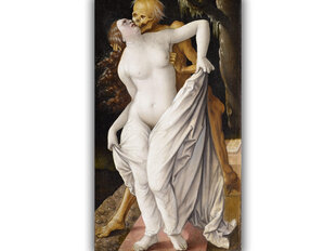 Reprodukcija Nāve un sieviete (Hanss Baldungs), 100x60 cm cena un informācija | Gleznas | 220.lv