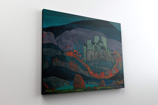 Reprodukcija Nolemtā pilsēta (Nikolajs Rērihs), 100x70 cm cena un informācija | Gleznas | 220.lv