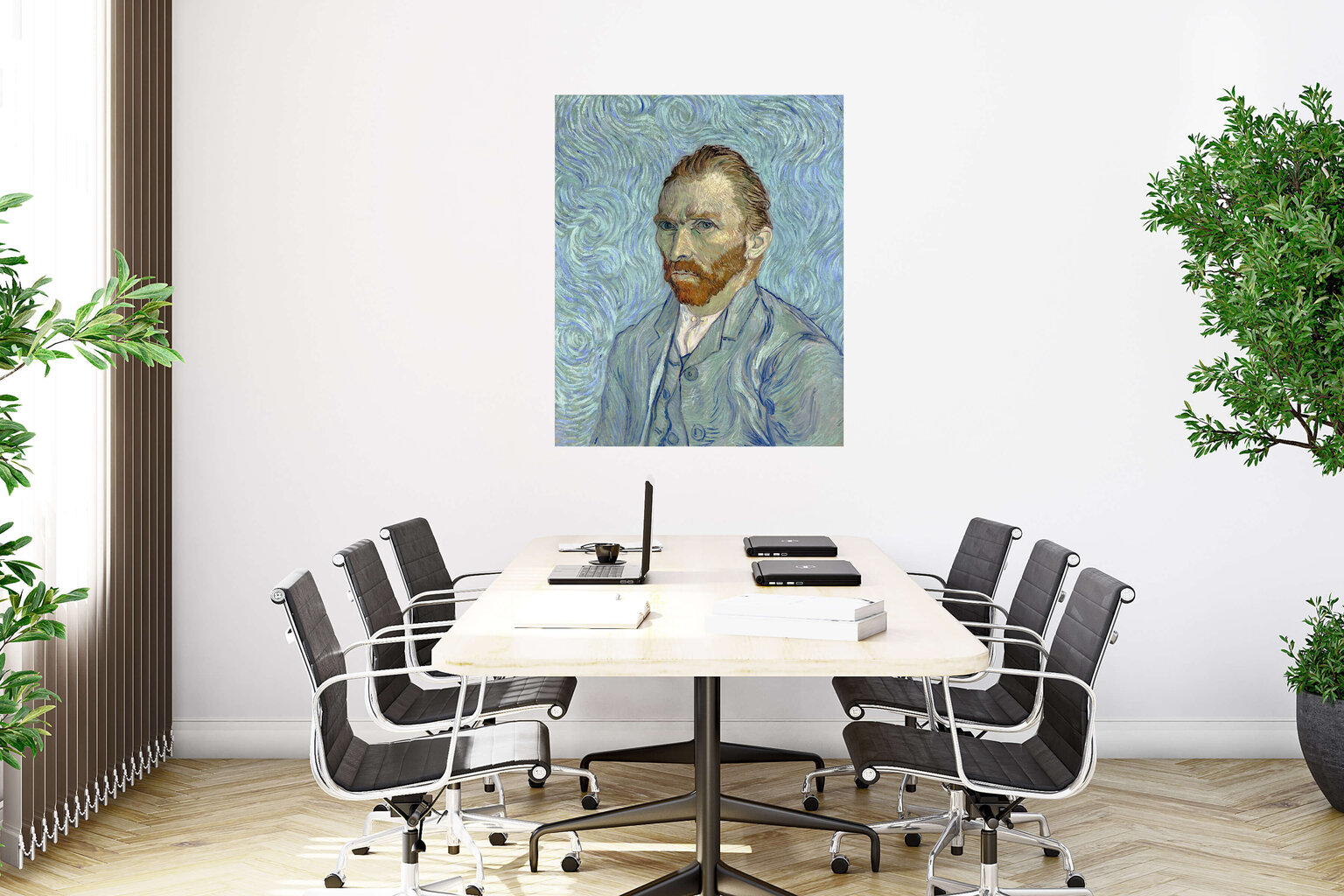 Reprodukcija Pašportrets (Vinsents van Gogs), 100x70 cm цена и информация | Gleznas | 220.lv