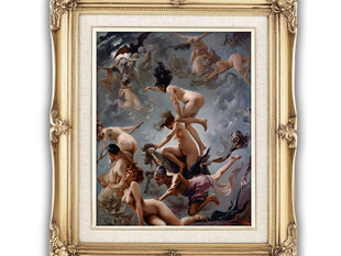 Reprodukcija Witches Going to Their Sabbath (Luis Ricardo Falero) cena un informācija | Gleznas | 220.lv