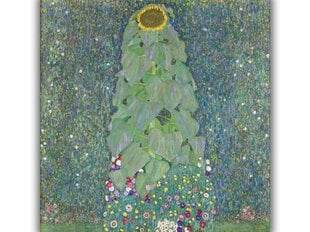 Reprodukcija Saulespuķe (Gustavs Klimts), 100x100 cm cena un informācija | Gleznas | 220.lv