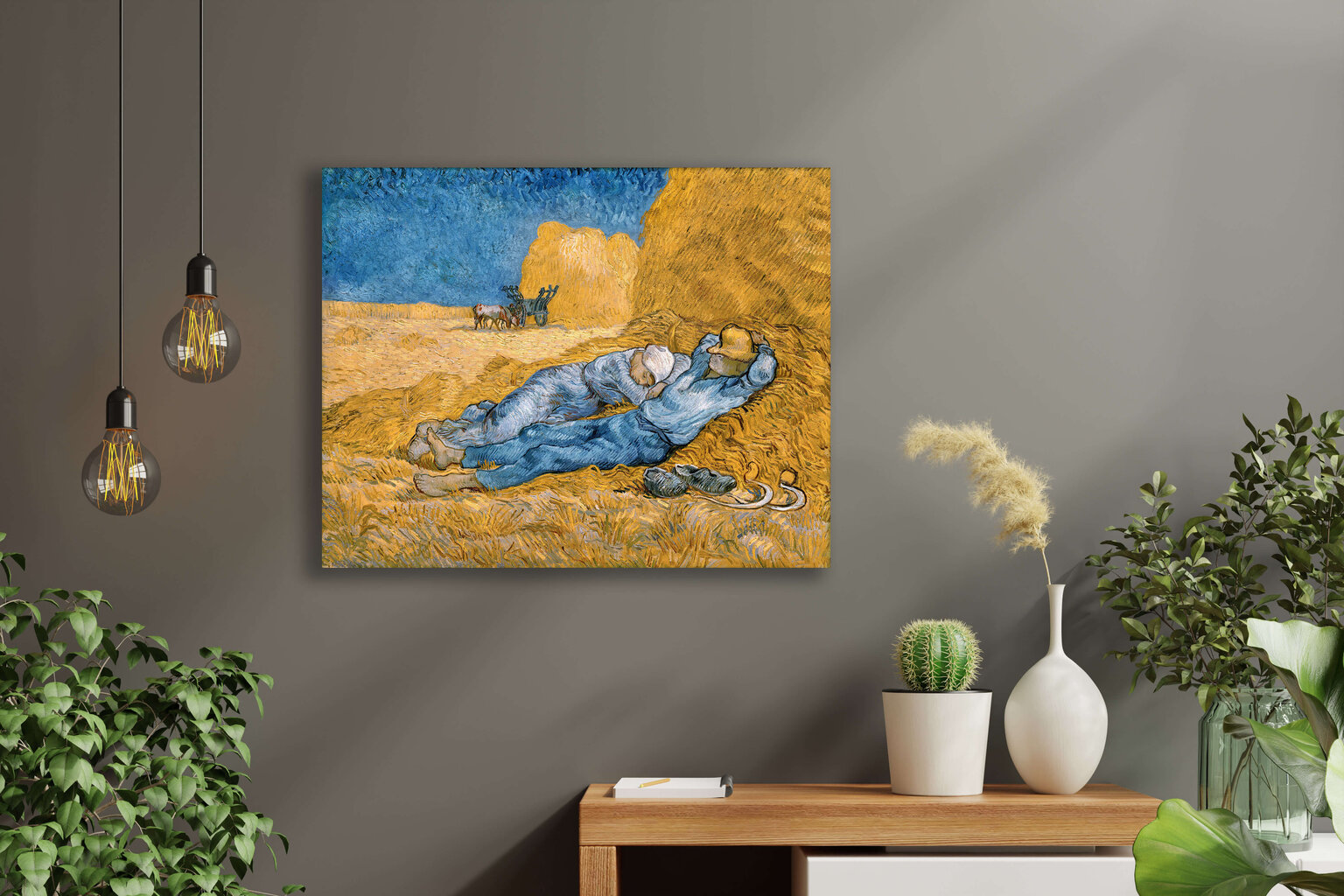 Reprodukcija Siesta (Vinsents van Gogs), 30x40 cm cena un informācija | Gleznas | 220.lv