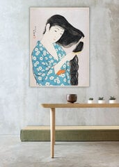 Репродукция Женщина, расчесывающая волосы (Гойо Хасигути), 100x70 см цена и информация | Картины | 220.lv