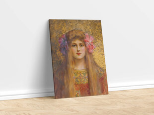 Reprodukcija Sievietes portrets ziedainā turbānā (Leons Fransuā Komers), 30x40 cm cena un informācija | Gleznas | 220.lv