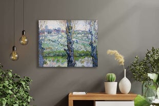 Reprodukcija Skats uz Arlu, Ziedošie dārzi (Vinsents van Gogs), 100x70 cm cena un informācija | Gleznas | 220.lv