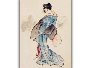 Reprodukcija Stāvoša sieviete (Kacušika Hokusai), 100x70 cm цена и информация | Картины | 220.lv