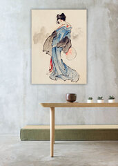 Reprodukcija Stāvoša sieviete (Kacušika Hokusai), 30x40 cm cena un informācija | Gleznas | 220.lv