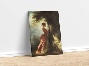 Репродукция Сувенир (Жан-Оноре Фрагонар), 40х35 см цена и информация | Картины | 220.lv