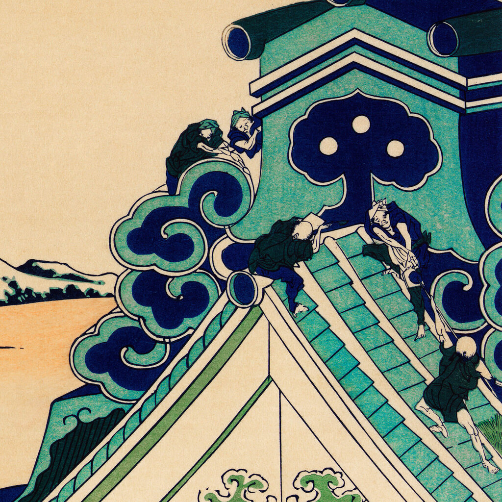 Reprodukcija Toto Asakusa Hongandzi (Kacušika Hokusai), 60x80 cm cena un informācija | Gleznas | 220.lv