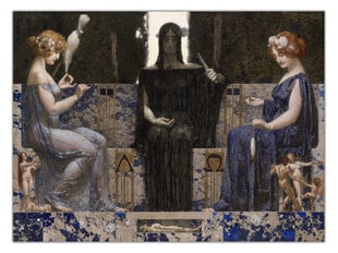 Reprodukcija Trīs likteņi (Aleksandrs Rothaugs), 100x70 cm cena un informācija | Gleznas | 220.lv