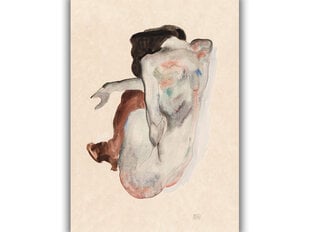 Reprodukcija Tupošā kailā kurpēs un melnās zeķēs (Egons Šīle), 100x70 cm cena un informācija | Gleznas | 220.lv