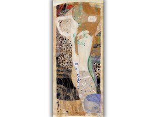 Reprodukcija Ūdens Čūskas II (1904), Gustavs Klimts, 100x35 cm cena un informācija | Gleznas | 220.lv