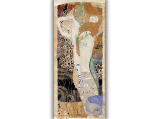 Reprodukcija Ūdens Čūskas II (1904), Gustavs Klimts, 80x30 cm cena un informācija | Gleznas | 220.lv