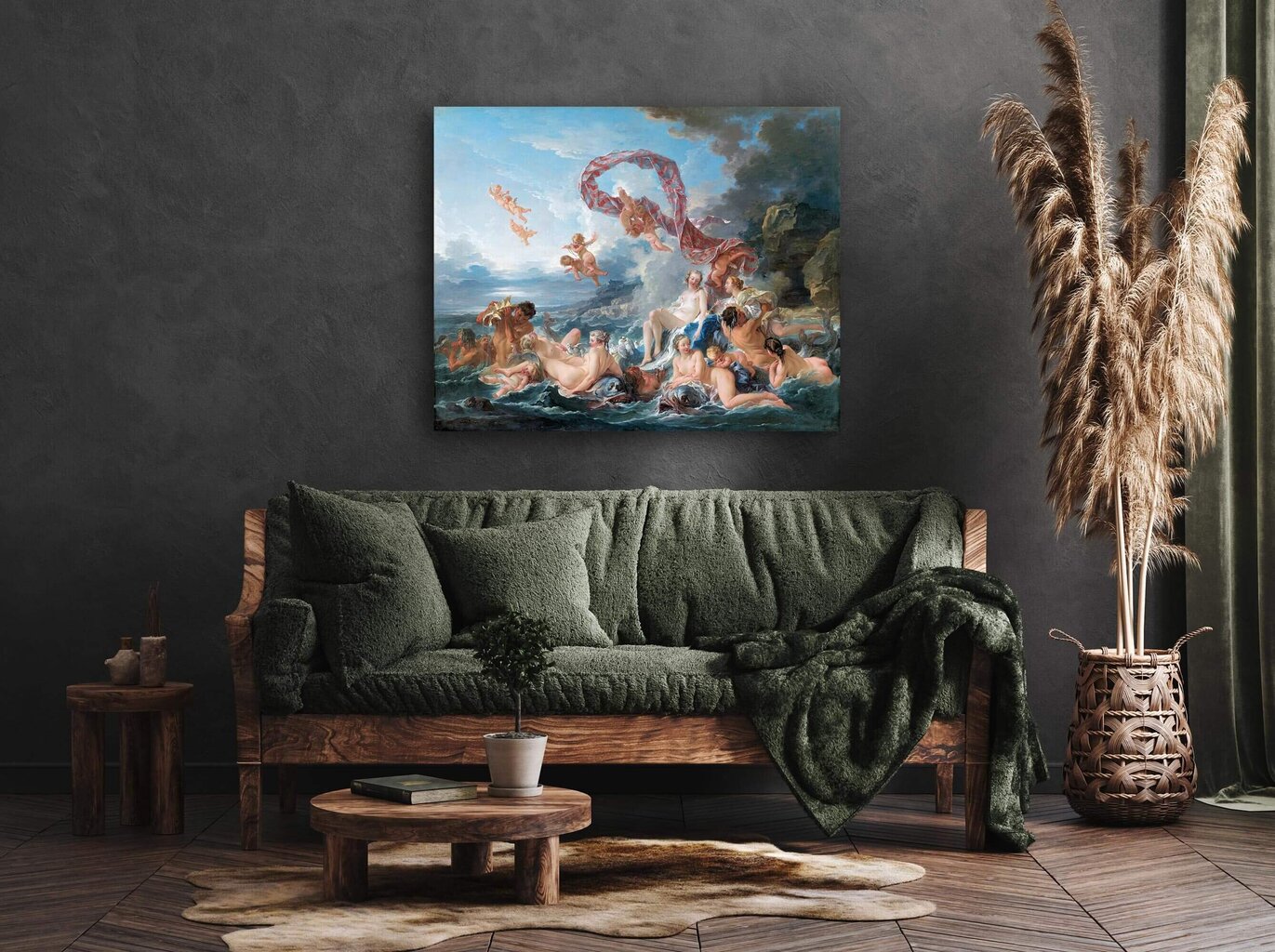 Reprodukcija Veneras triumfs (Fransuā Bušē), 80x65 cm cena un informācija | Gleznas | 220.lv