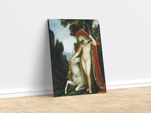Reprodukcija Vienradzis (Gustavs Moro), 100x70 cm cena un informācija | Gleznas | 220.lv