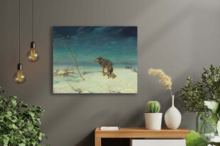 Репродукция Одинокий волк (Альфред фон Веруш-Ковальский), 40x35 см цена и информация | Картины | 220.lv