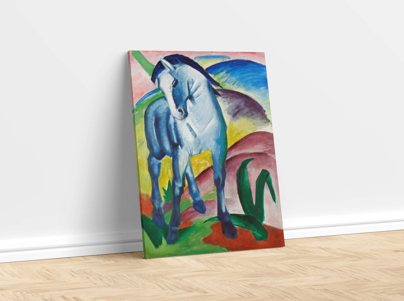 Reprodukcija Zilais zirgs I (Francis Marks), 60x80 cm cena un informācija | Gleznas | 220.lv