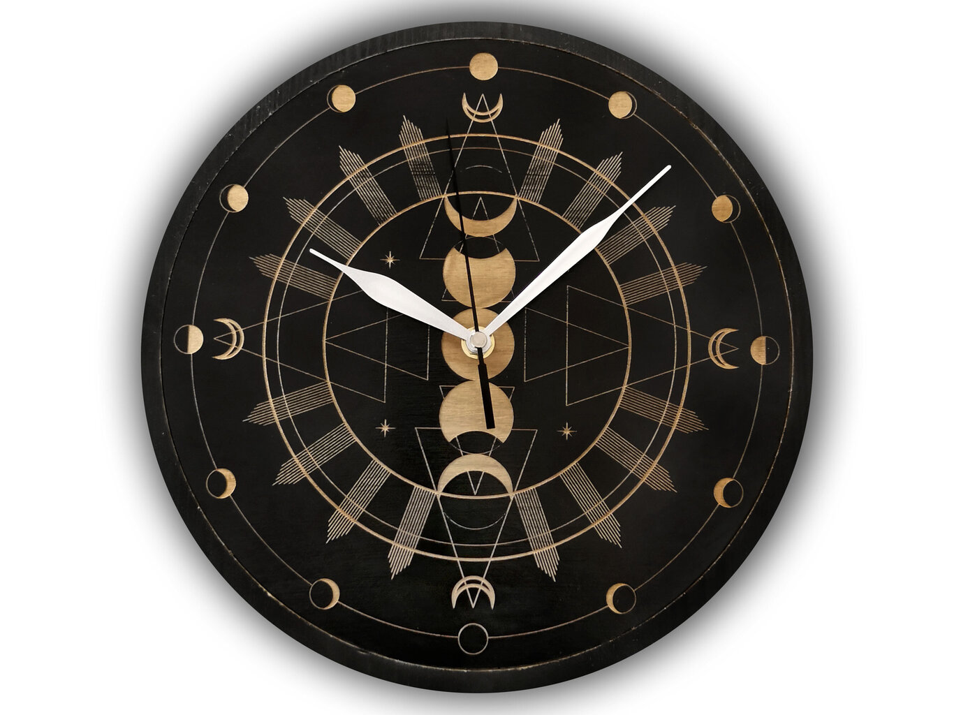 Sienas pulkstenis Okultais Mēness, 40 cm - Wolf Kult cena un informācija | Pulksteņi | 220.lv