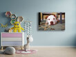Glezna Draudzīgais suns, 100x70 cm цена и информация | Gleznas | 220.lv