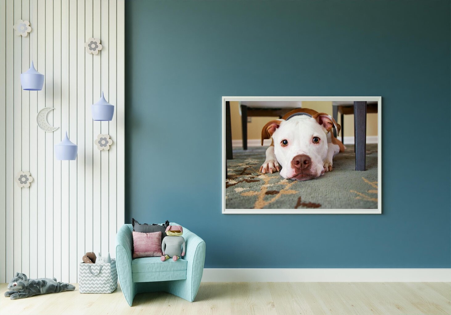 Glezna Draudzīgais suns, 100x70 cm цена и информация | Gleznas | 220.lv