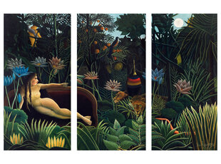 Glezna 3 daļas Sapnis, Anrī Ruso, 150x100 cm, Wolf Kult cena un informācija | Gleznas | 220.lv